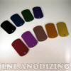 anodized multi-colored samples
